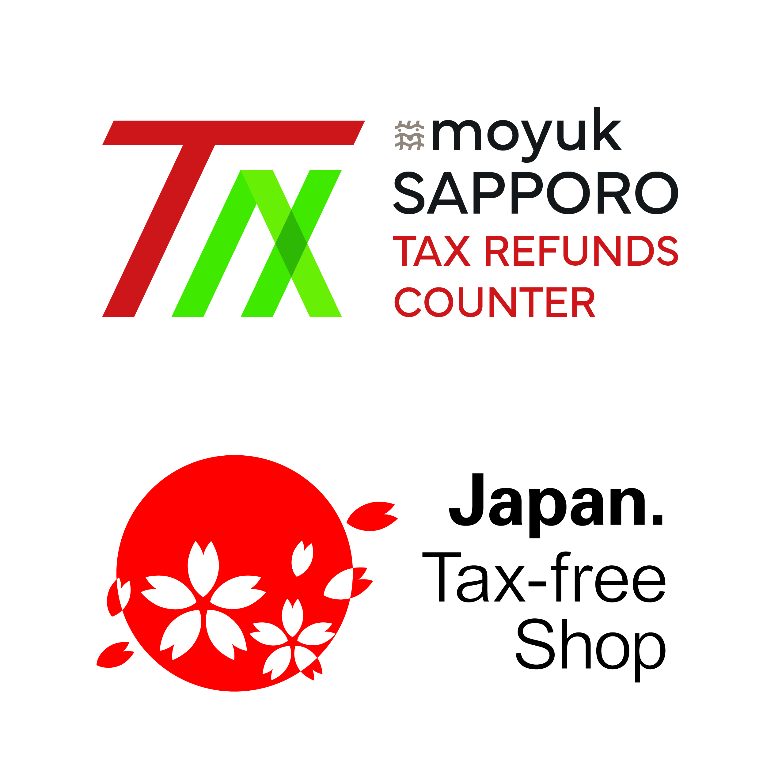 moyuk SAPPORO<br>TAX REFUNDS COUNTER